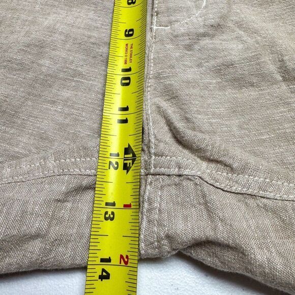 Eddie Bauer Linen Blend Shorts Mens 38 Tan Beach Casual Outdoor Summer 38x9 - Picture 13 of 16